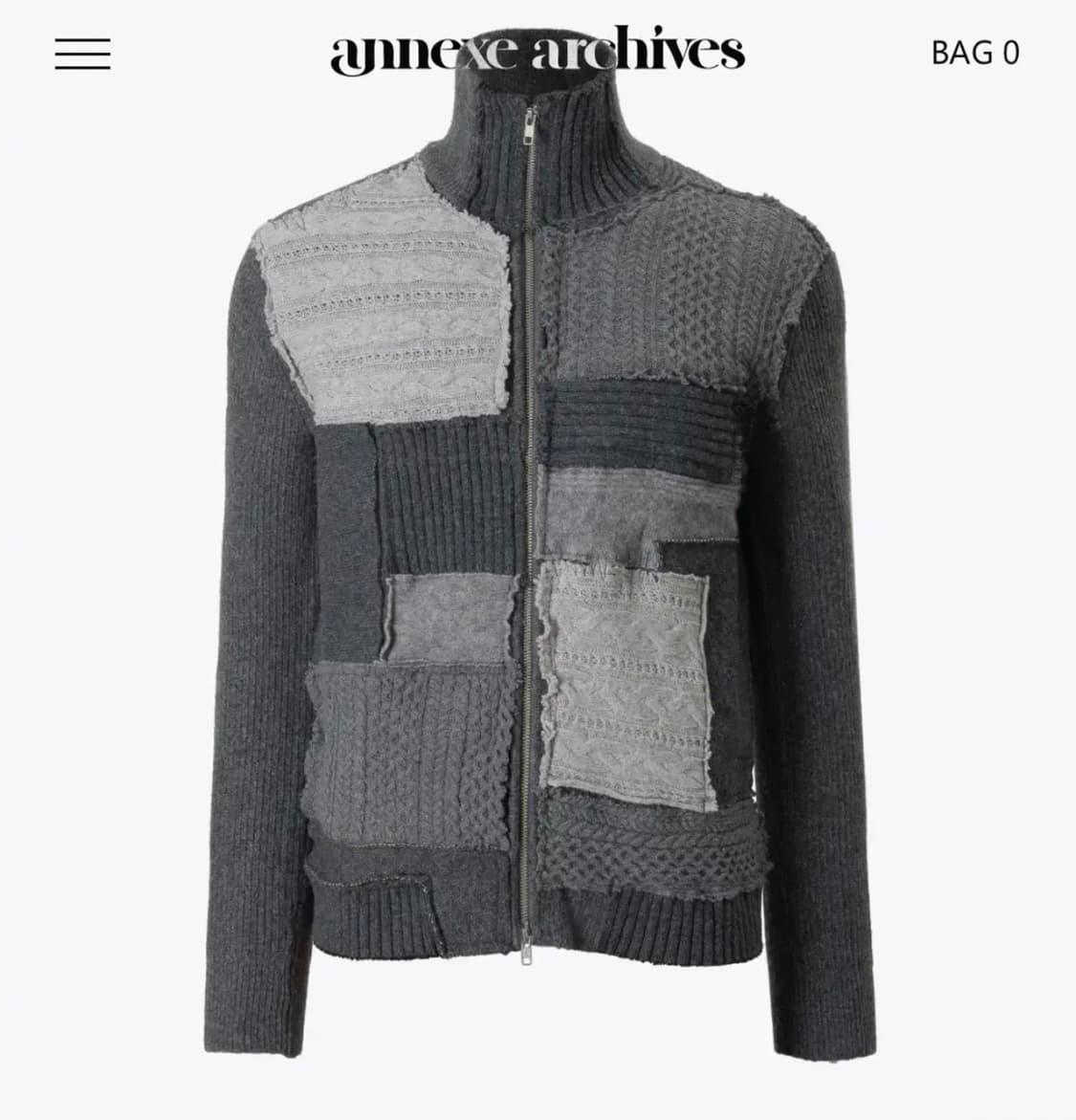 아넥스 아카이브 니트집업 (구매글) 상품이미지1