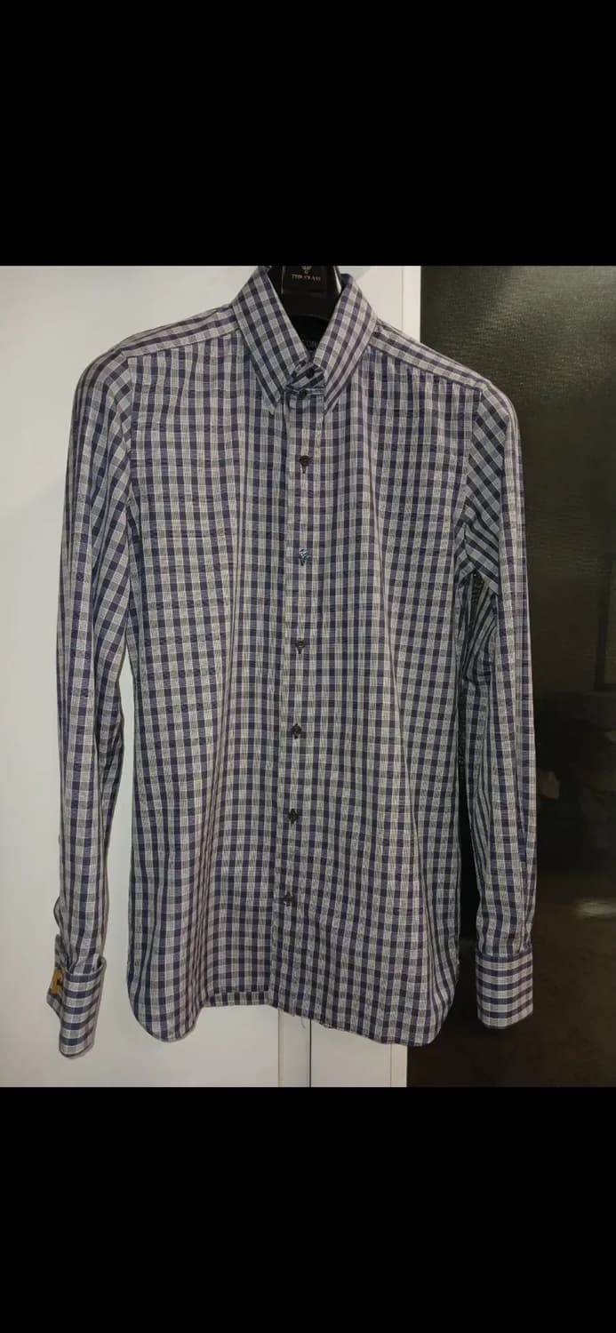 TOM FORD COTTON CHECKED DRESS SHIRTS 상품이미지1