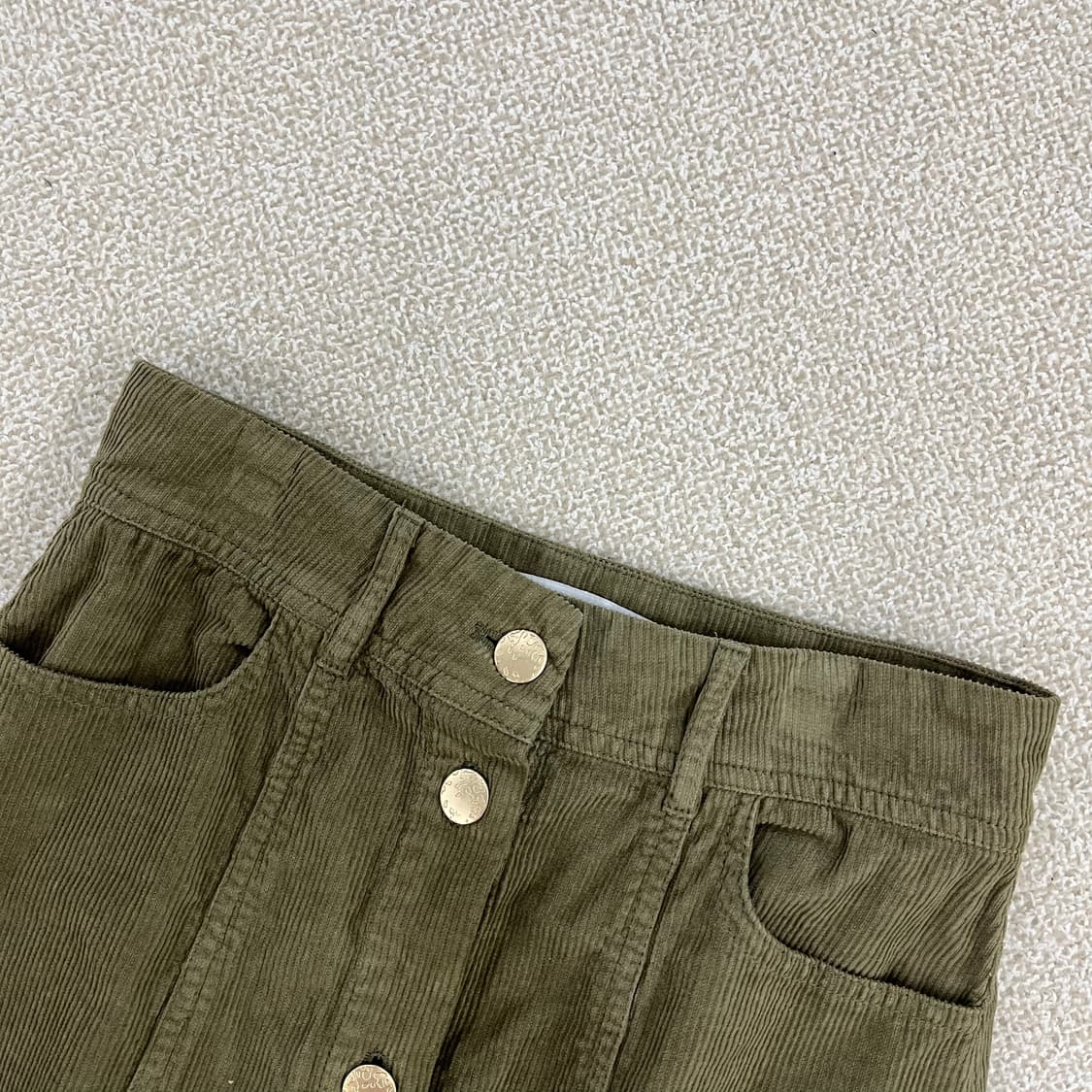 XS 자라 코듀로이 롱 스커트 0225M2 상품이미지2