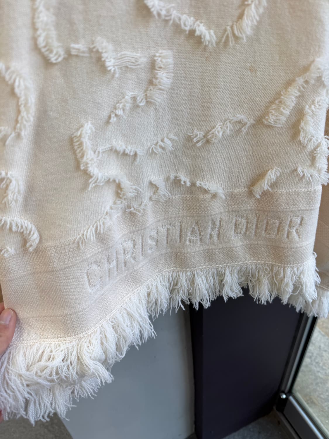 .XS/ 크리스찬 디올 캐시미어 디스 후디드 케이프 상품이미지5