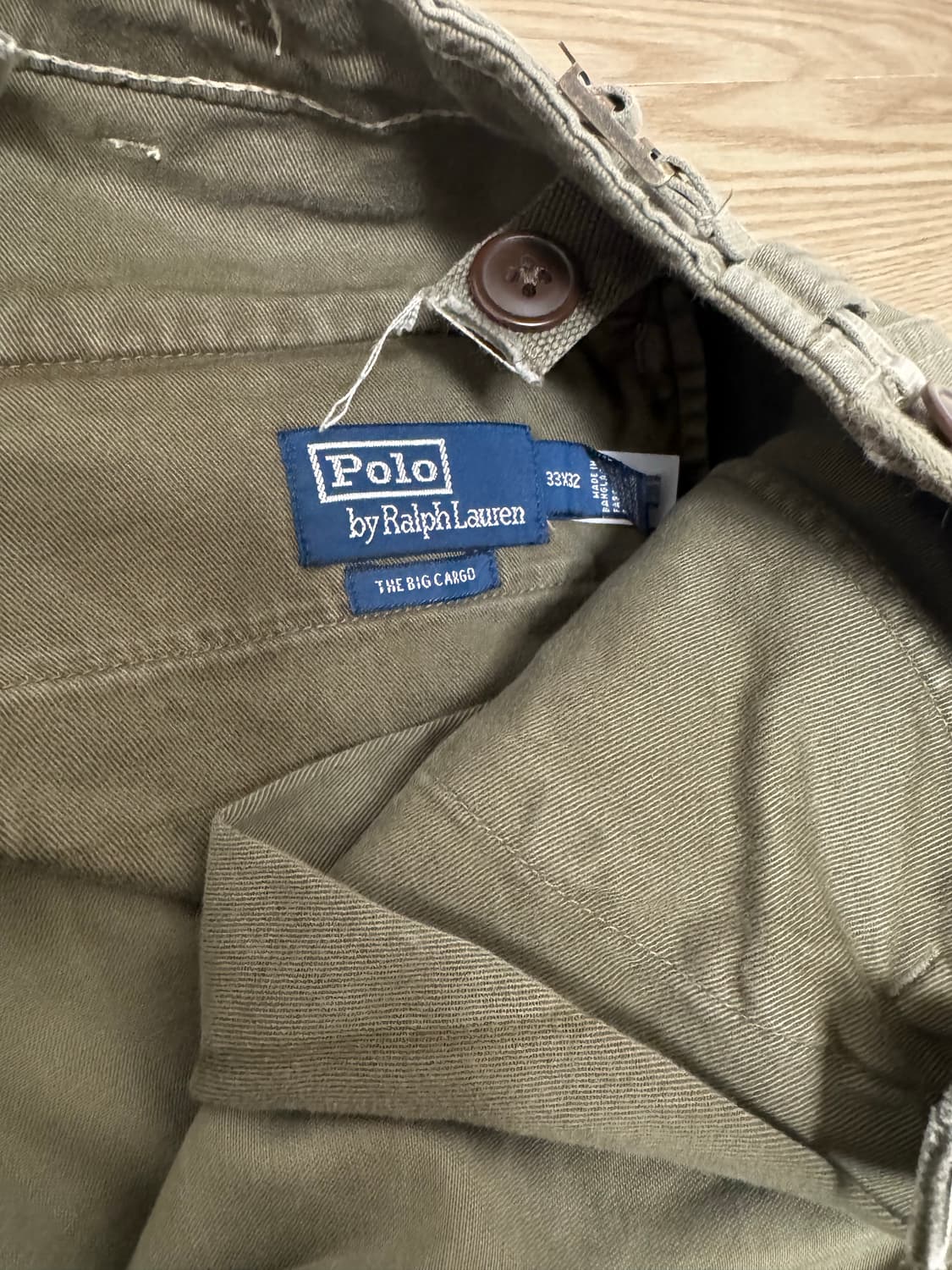 폴로 립스탑 카고 33-32 카키 팬츠 팝니다 상품이미지4