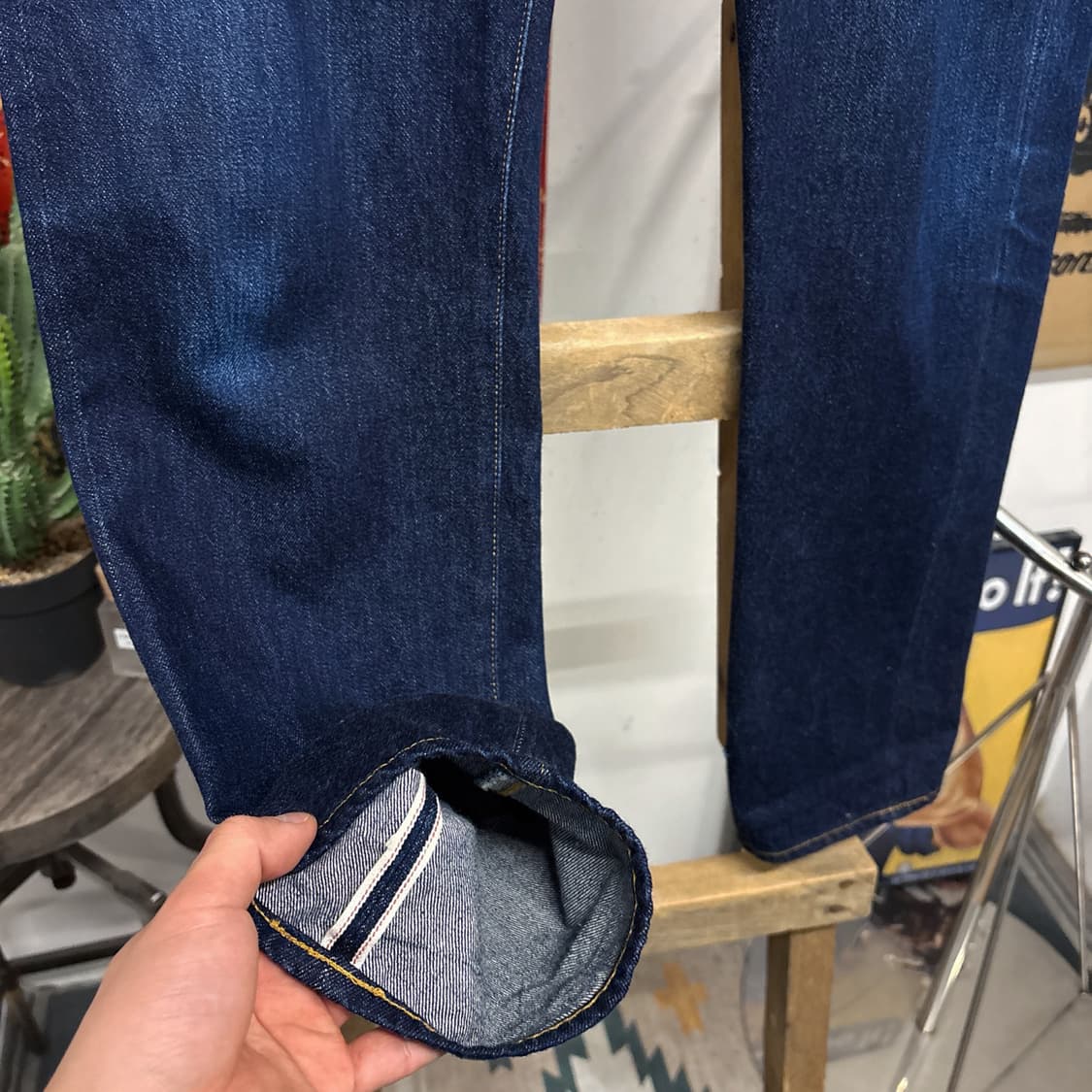 리바이스 LVC 501Z XX 내츄럴 페이딩 셀비지 데님팬츠 N1233 상품이미지4