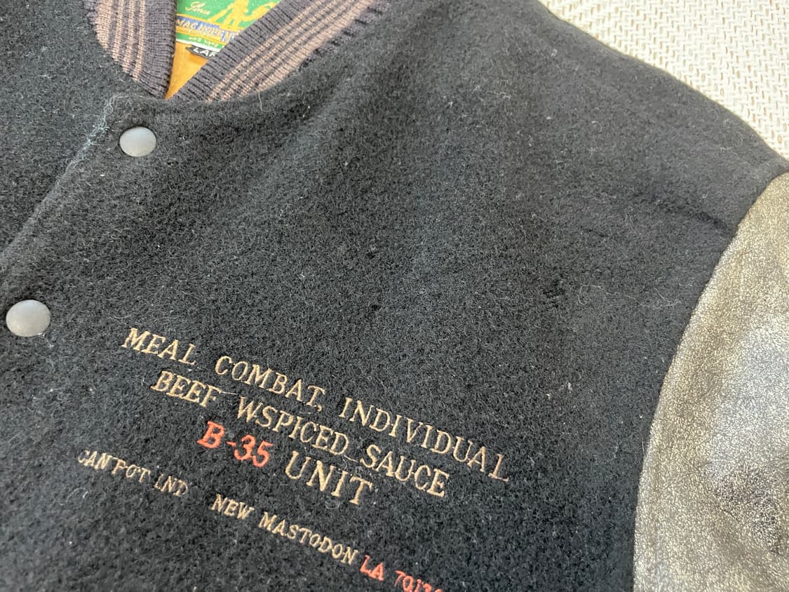 90s us mac 맥호프 레더 바시티 자켓 J03913 상품이미지7