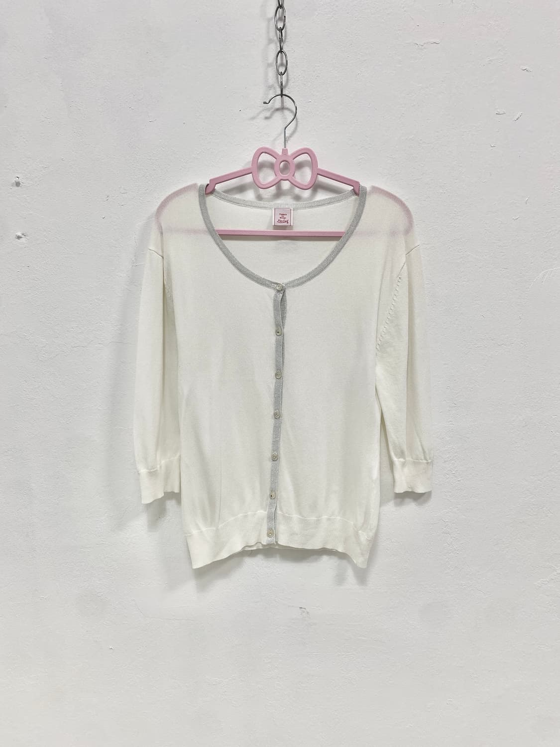 [PIN CURL] 세트 ! 로걀 비즈 반팔, 가디건 세트 상품이미지7