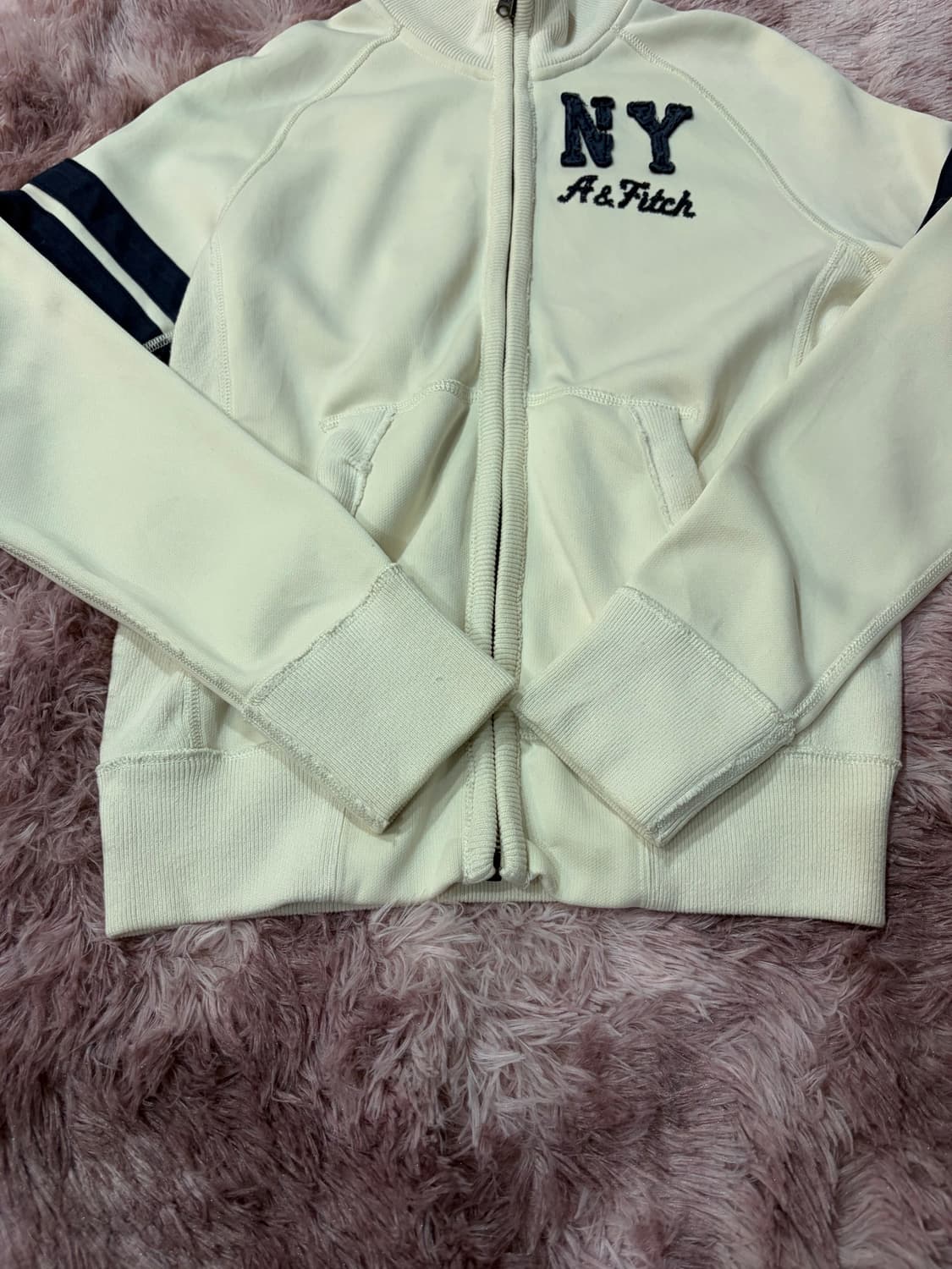 아베크롬비 아이보리 트랙자켓 집업 상품이미지5