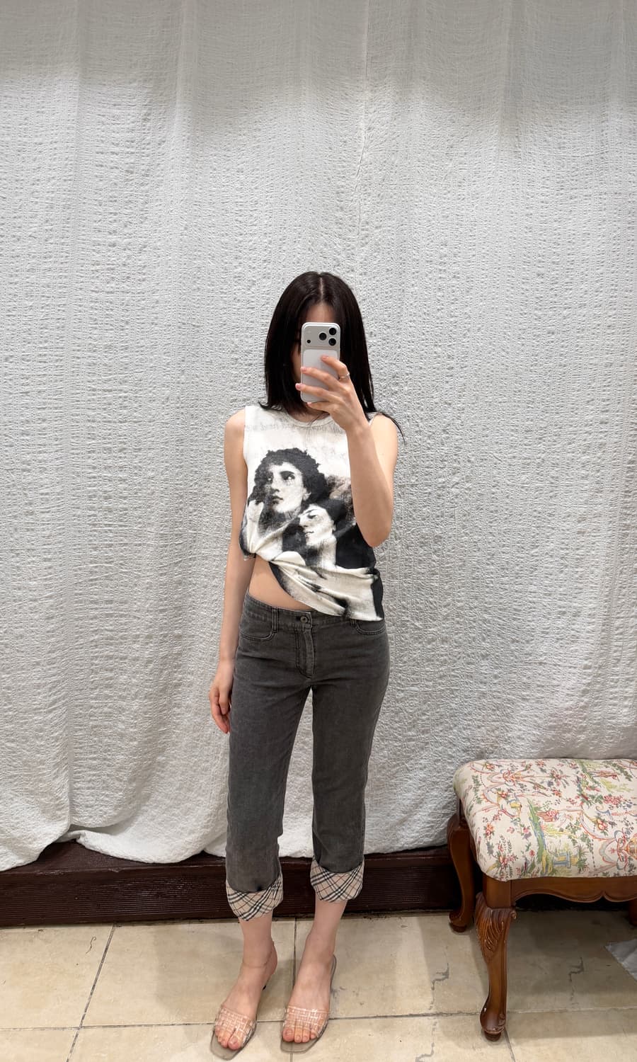 burberry black denim capri 상품이미지2