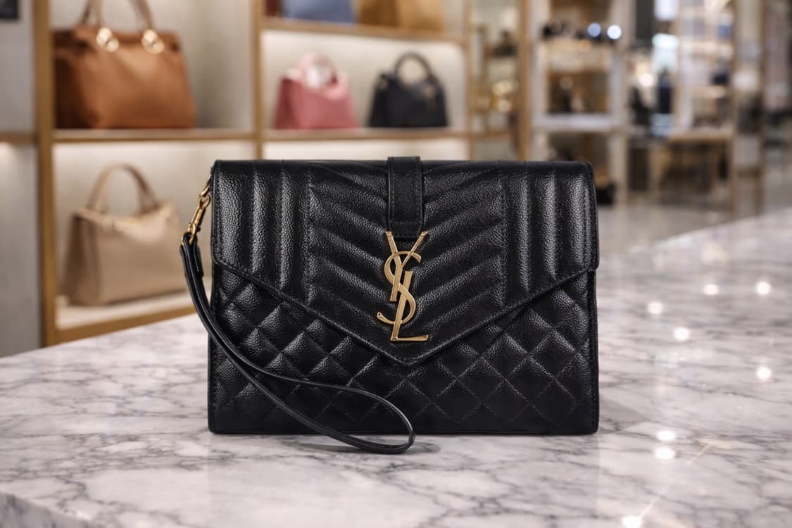 [S급] 생로랑 마틀라세 엔벨로프 스트랩 클러치 판매합니다!!! 상품이미지1