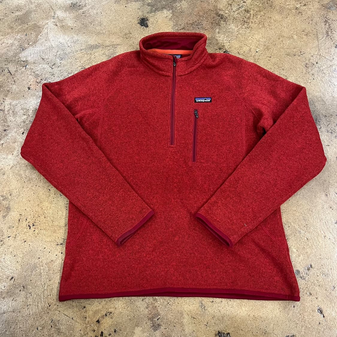 [정품/M] 파타고니아 레드 반집업 플리스 b18 상품이미지2