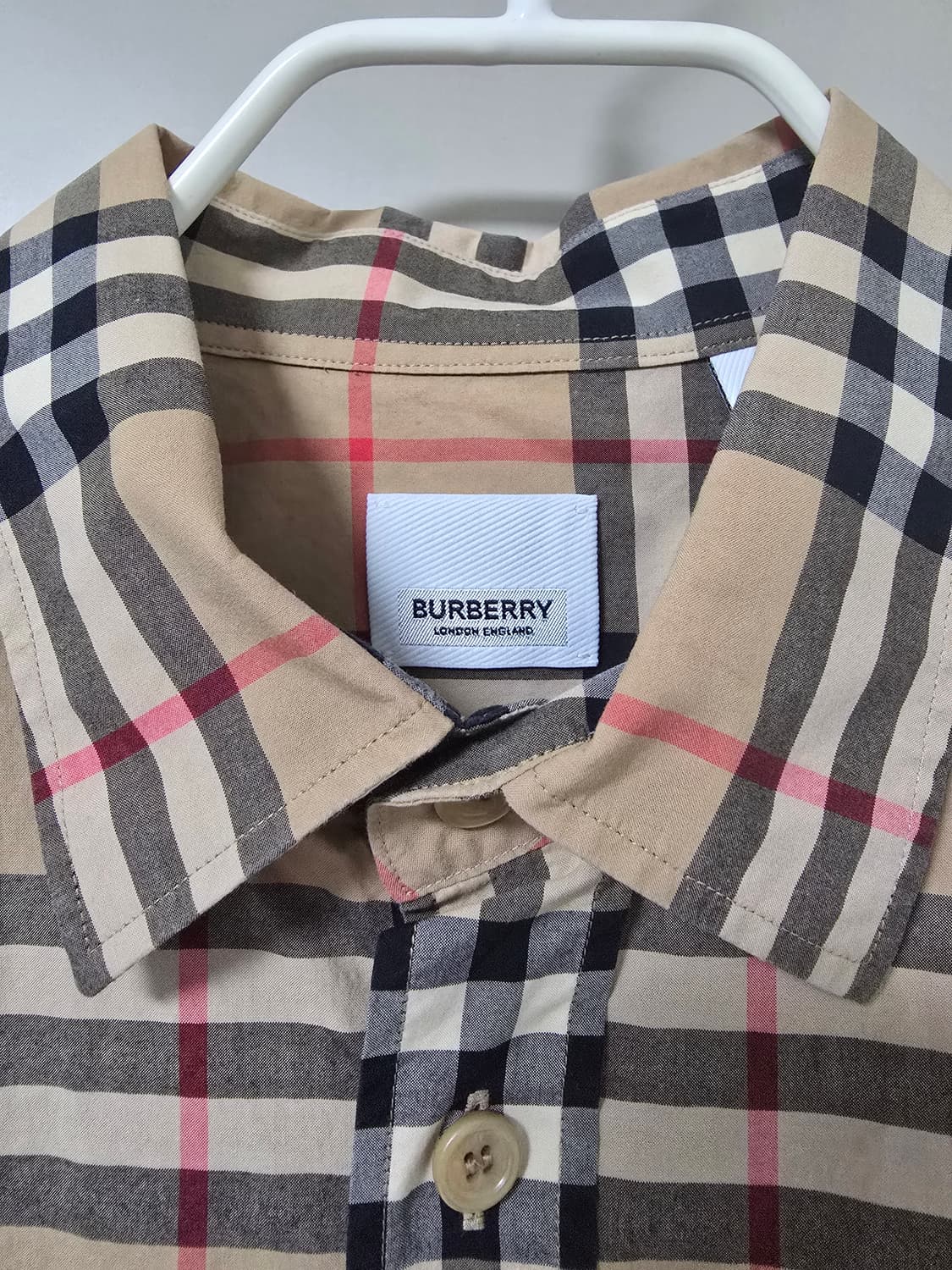 체크 코튼 셔츠 상품이미지3