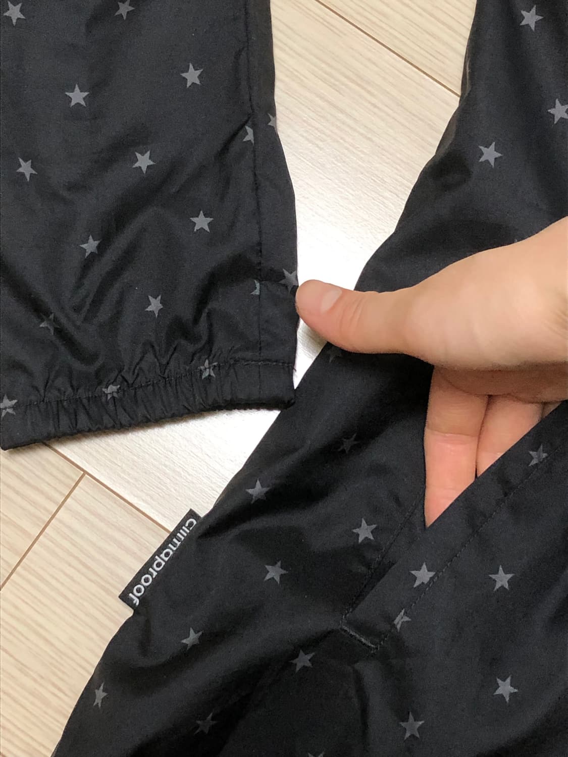 M 아디다스 메쉬 별 후드 집업 자켓 바람막이 져지 회색 검정 도트 상품이미지4