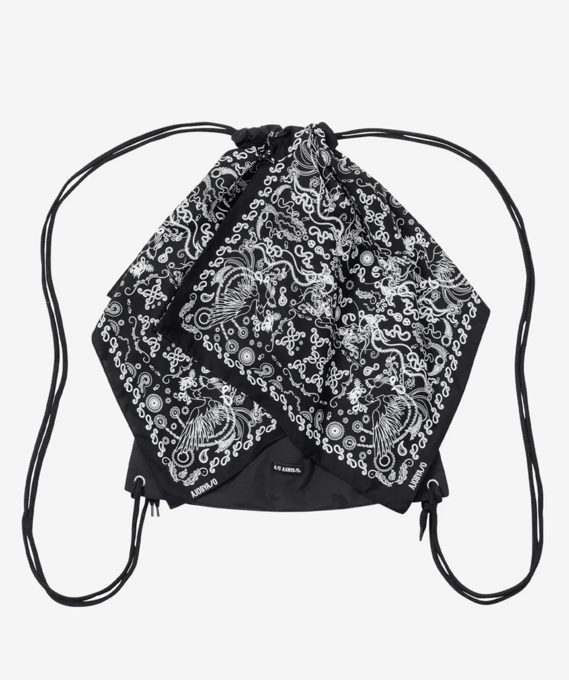 아조바이아조 Bandana Drawstring Bag [BLACK] 상품이미지1