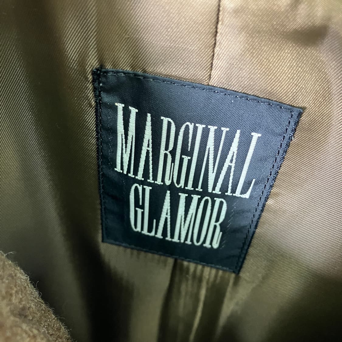 MARGINAL GLAMOR 브라운 울 트렌치코트 상품이미지3