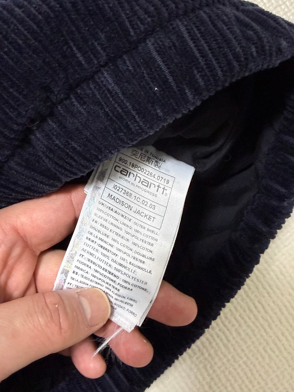 칼하트 WIP 메디슨 코듀로이 자켓 상품이미지4