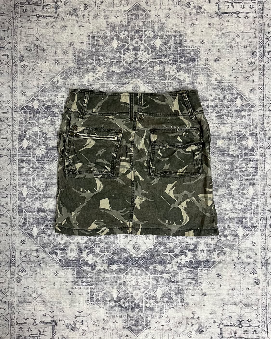 Y2K  Camo zip-point skirt 상품이미지5