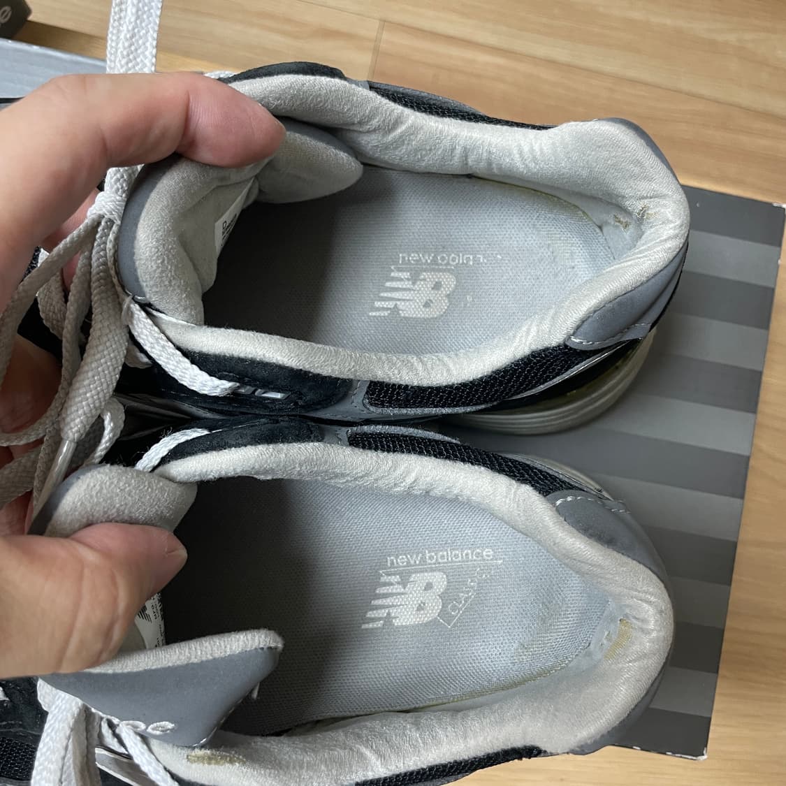 뉴발란스992 메이드인 USA 블랙 D스탠다드(M992EB)/270 상품이미지7