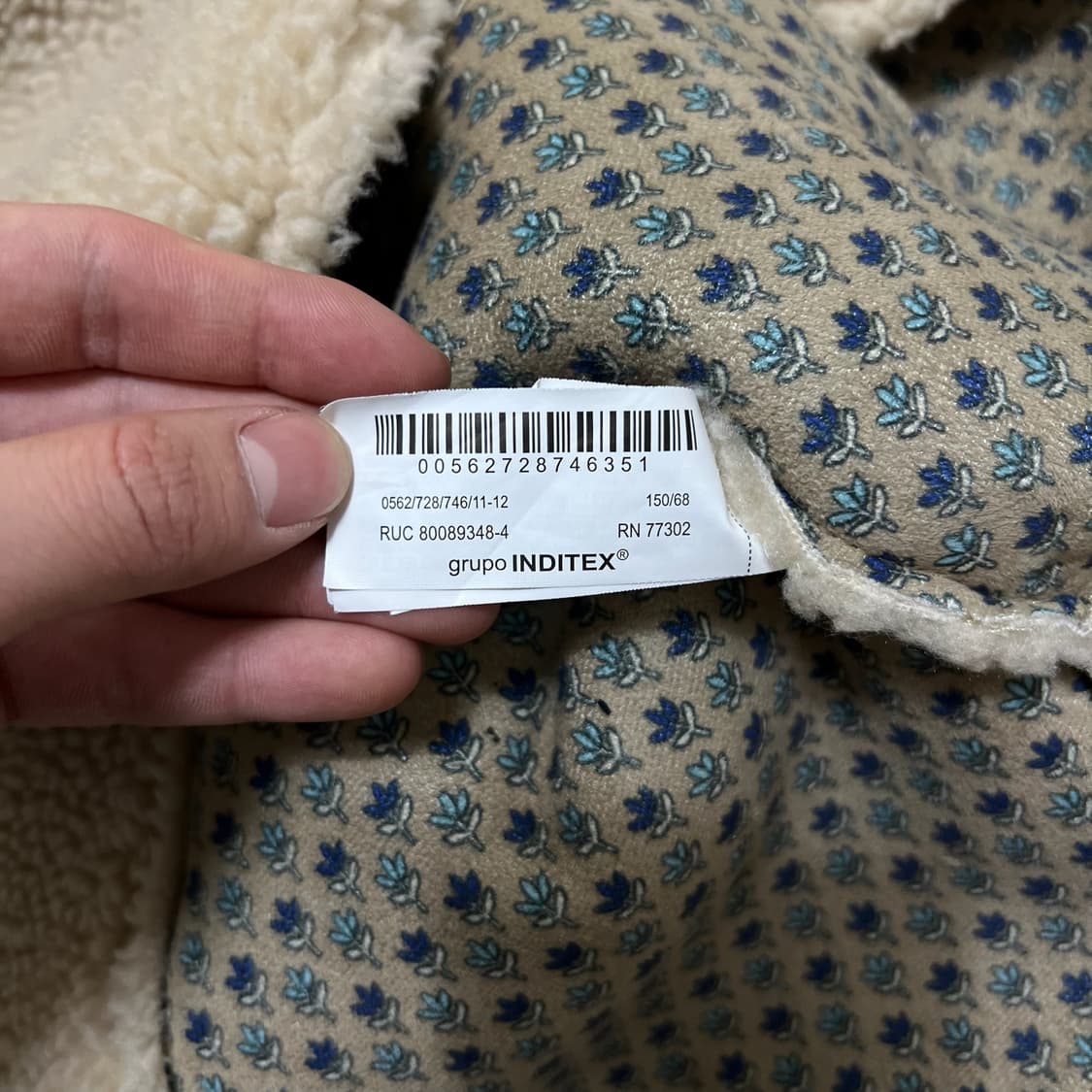 자라 여성 오버핏 양털 뽀글이 후리스 자켓 M/95  상품이미지5