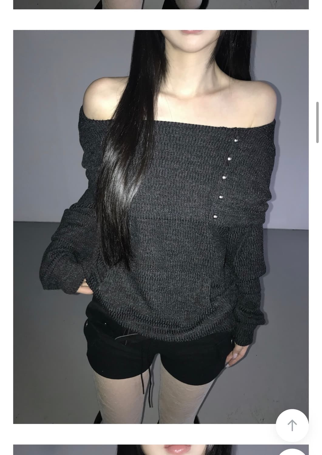 디에어타운 다크그레이 viscose hoodie 상품이미지2