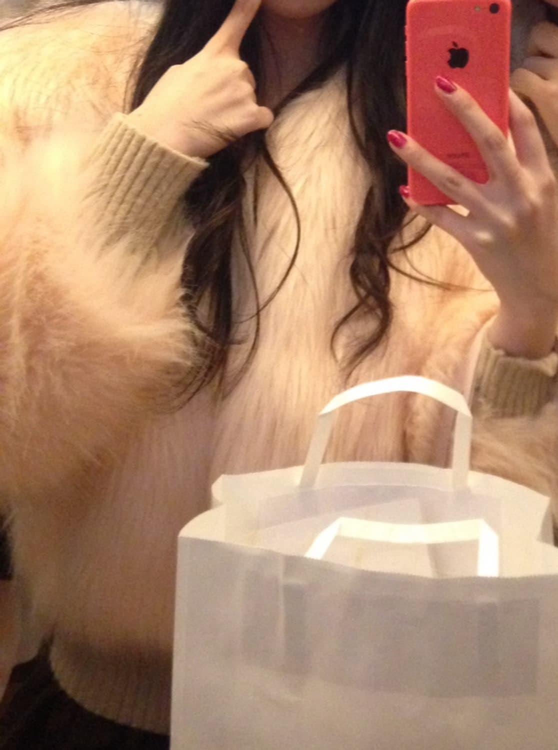 갸루 밍크 털 자켓 상품이미지2