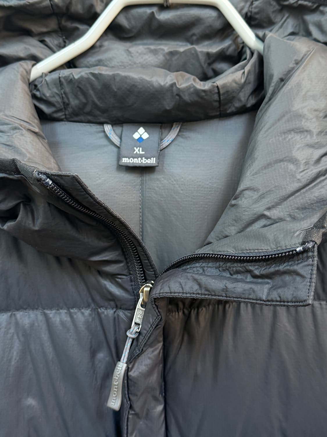 Mont-bell 몽벨 재팬 블랙 다운 후드 롱패딩 XL 상품이미지5