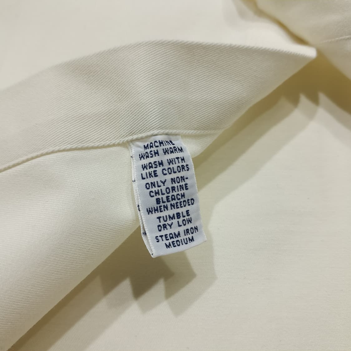 CL616 XL 폴로 90s 코튼 트윌 네츄럴 화이트 셔츠 남방 상품이미지5