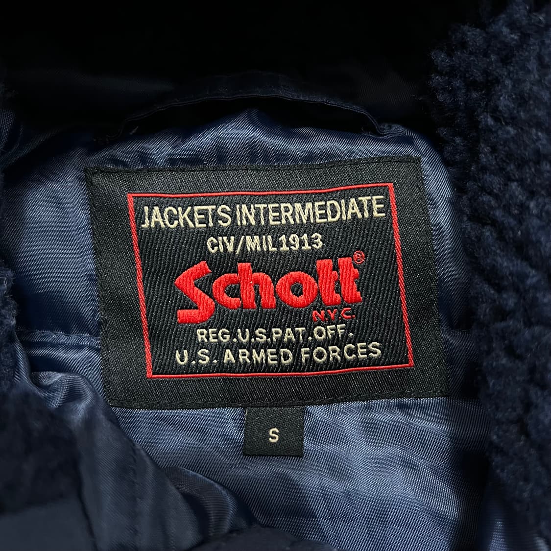 쇼트 USA 밀리터리 N3B 개파카 야상점퍼 [네이비] S/90 상품이미지7