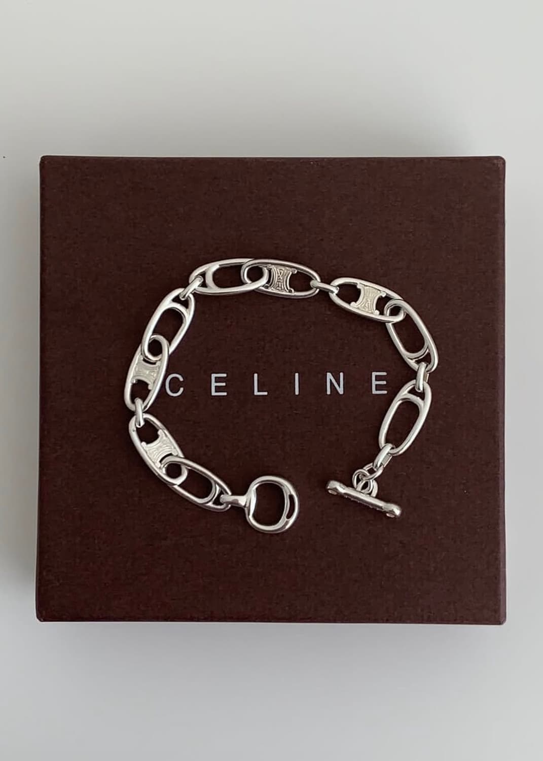 셀린느 정품 925 토글 체인 팔찌 상품이미지1