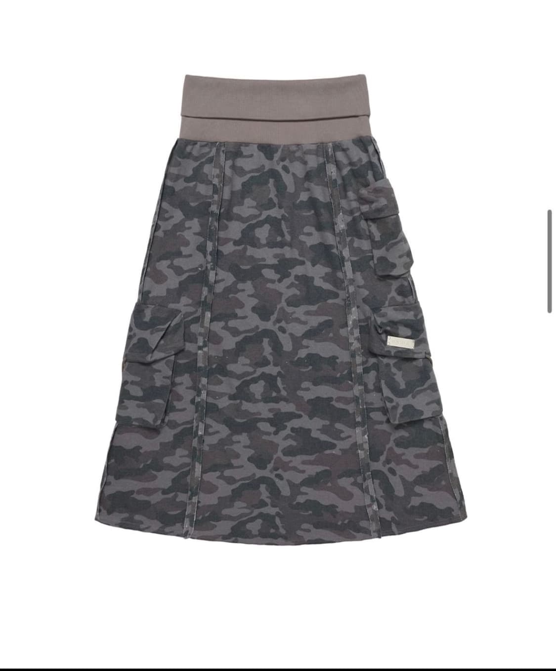 yeel 카고스커트 cargo cubic maxi skirt camo 상품이미지1