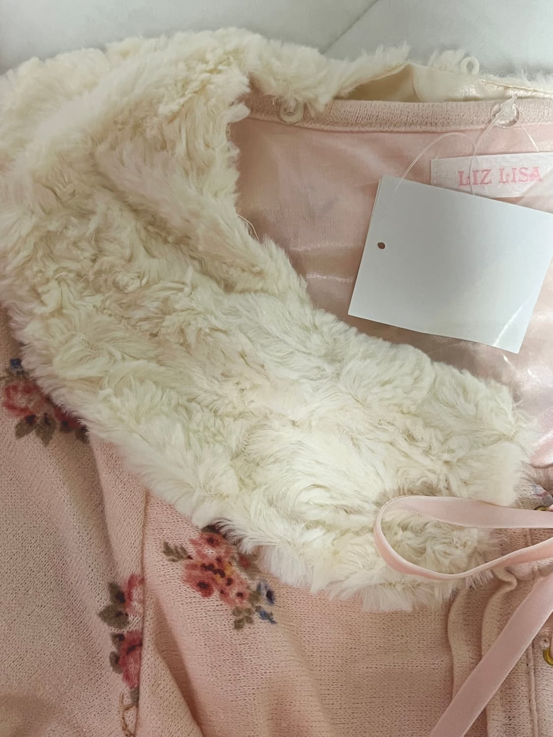 일본 빈티지 리즈리사 히메갸루 고전 폼폼이 니트 미니 원피스  상품이미지2