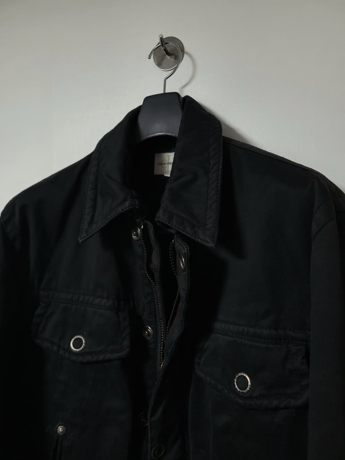 00s calvin klein 썬페이드 바이커 트러커 자켓 상품이미지3