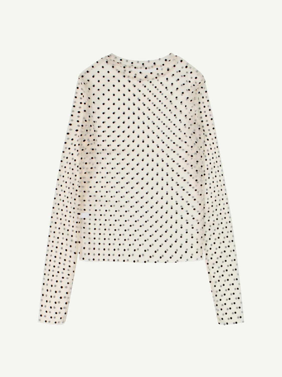 리넨느 linenne 레이어드 시스루 도트 티셔츠 상품이미지5