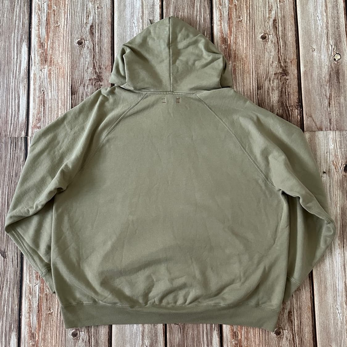 unfil 언필 라이트 웨이트 라글란 스웻 후드 5 사이즈 카키 색상 상품이미지2