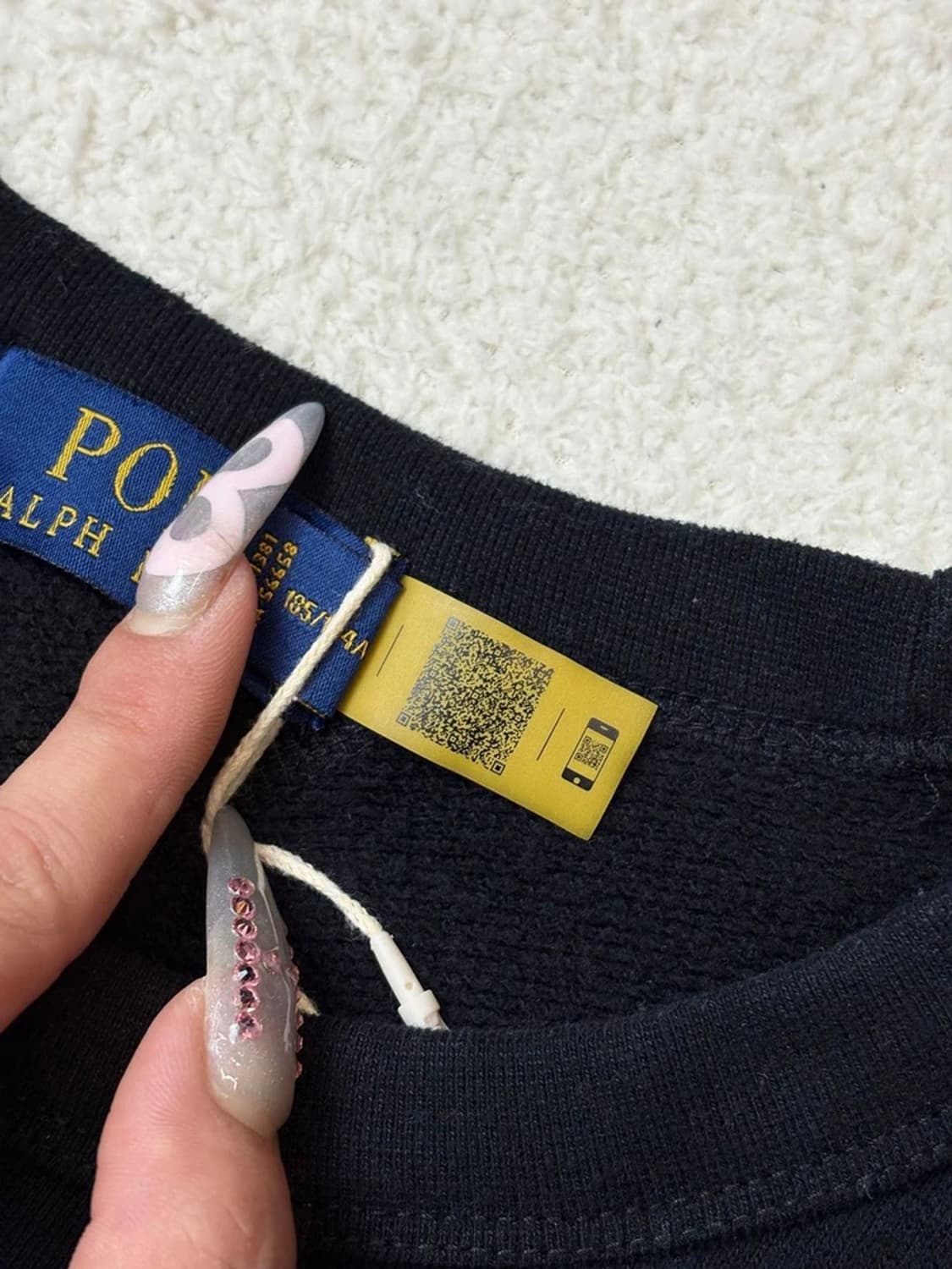 폴로 랄프로렌 로고 큐알 크루넥 맨투맨 PN6422 상품이미지6