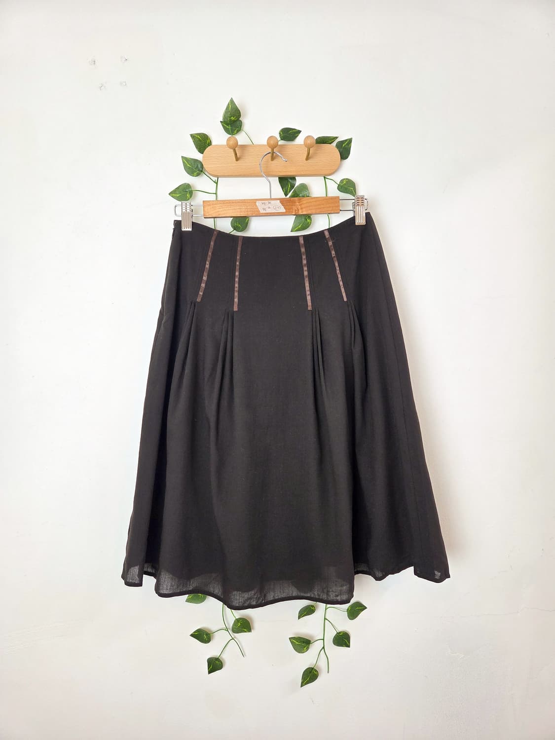 다크브라운 미디 스커트 상품이미지4