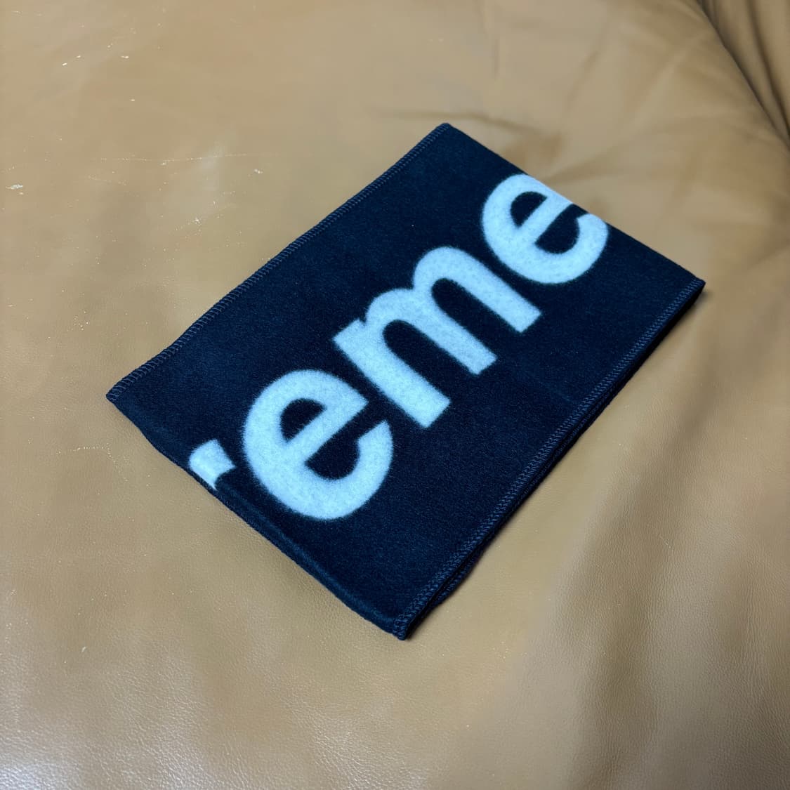 슈프림 머플러 목도리 로고 블랙 상품이미지6