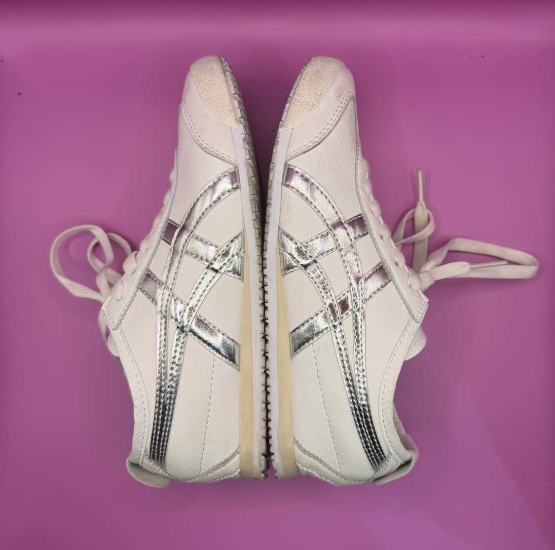 오니츠카타이거 멕시코 66 화이트 실버 (235mm) 상품이미지2