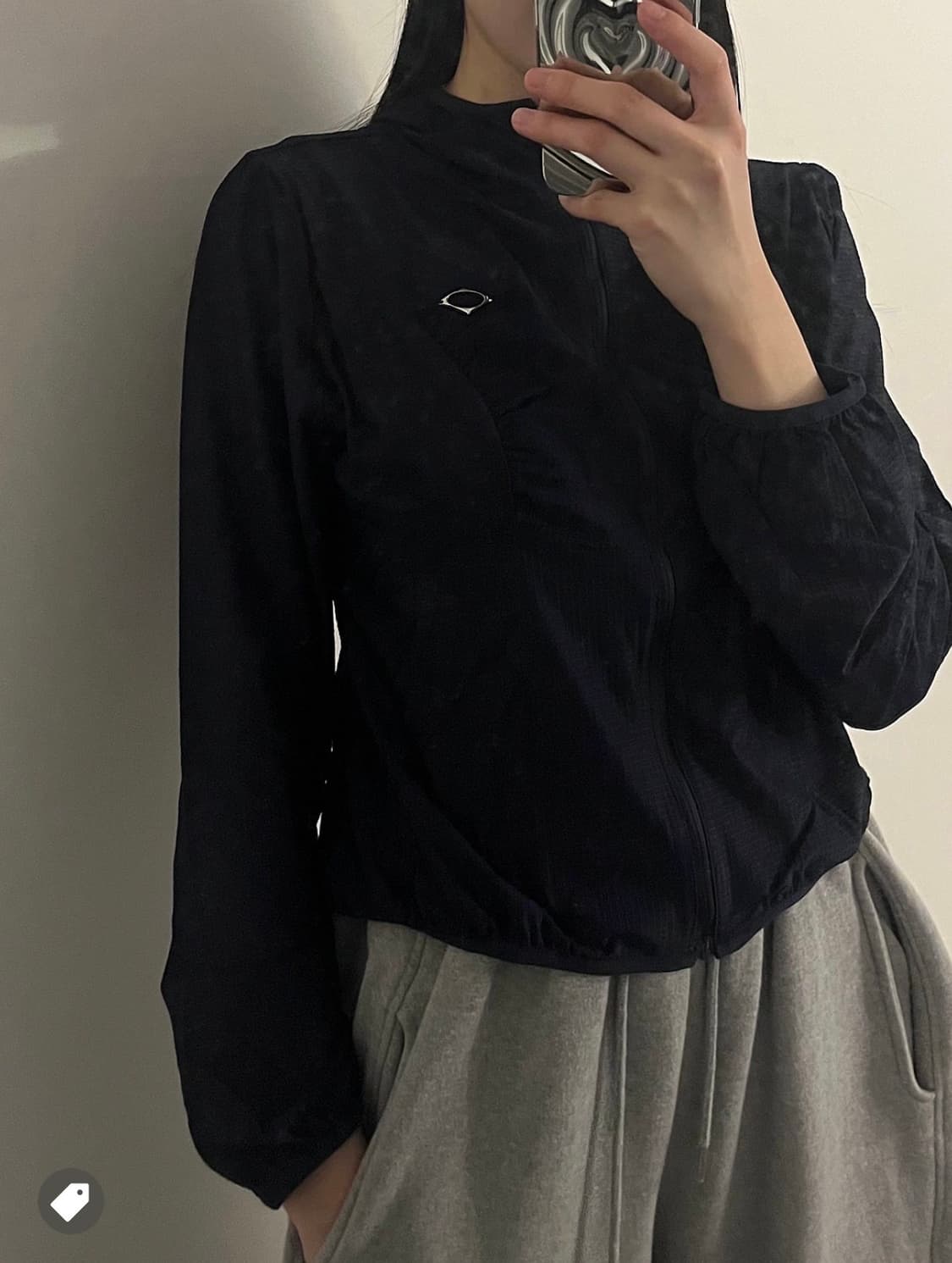 미스치프 후드 와플집업 네이비 /S 상품이미지6