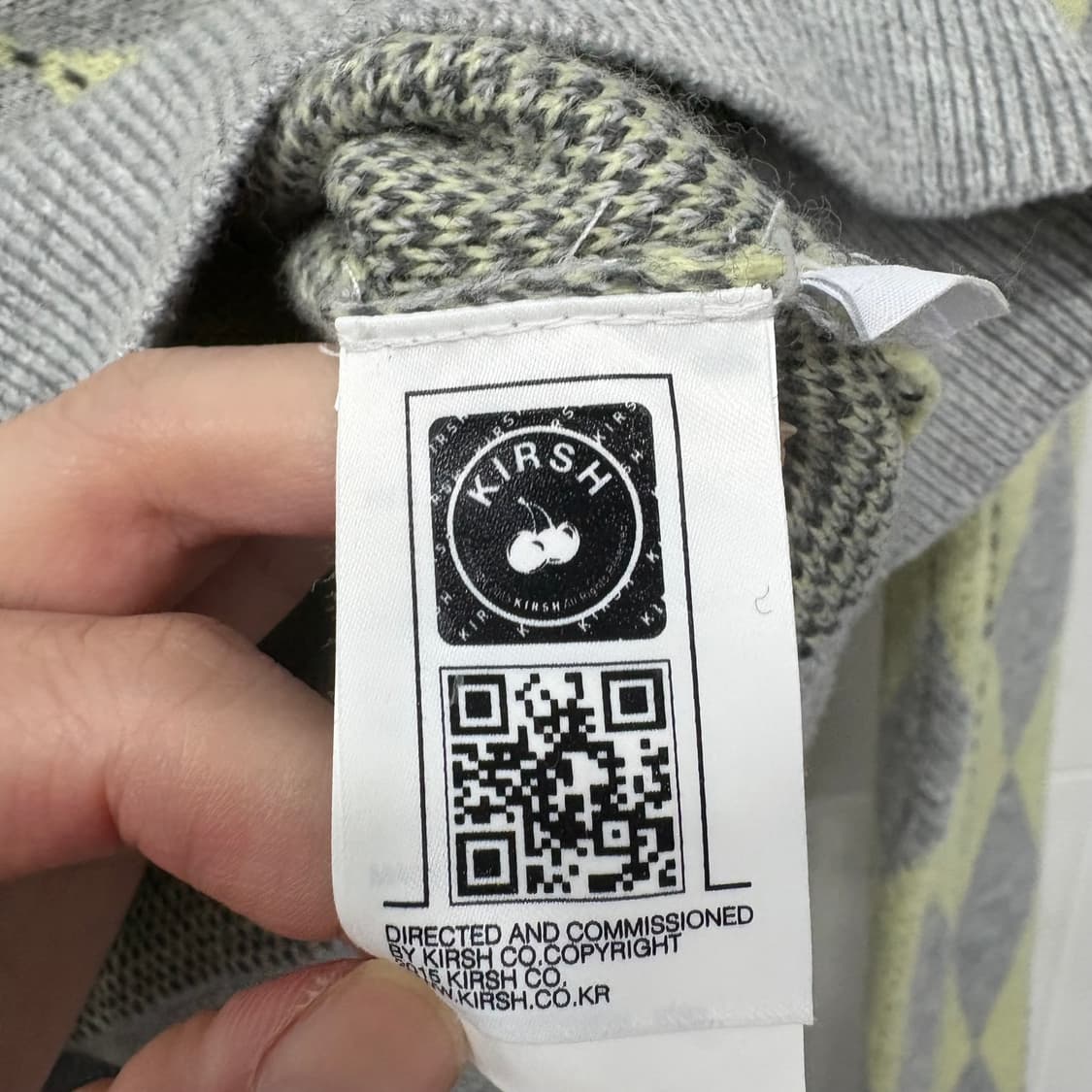 키르시 아가일 니트 상품이미지5