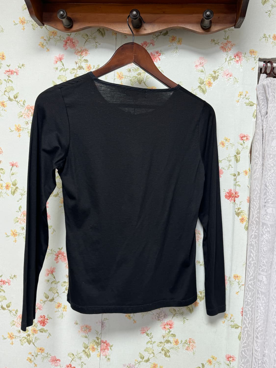 단추 레이스 슬리브 상품이미지2