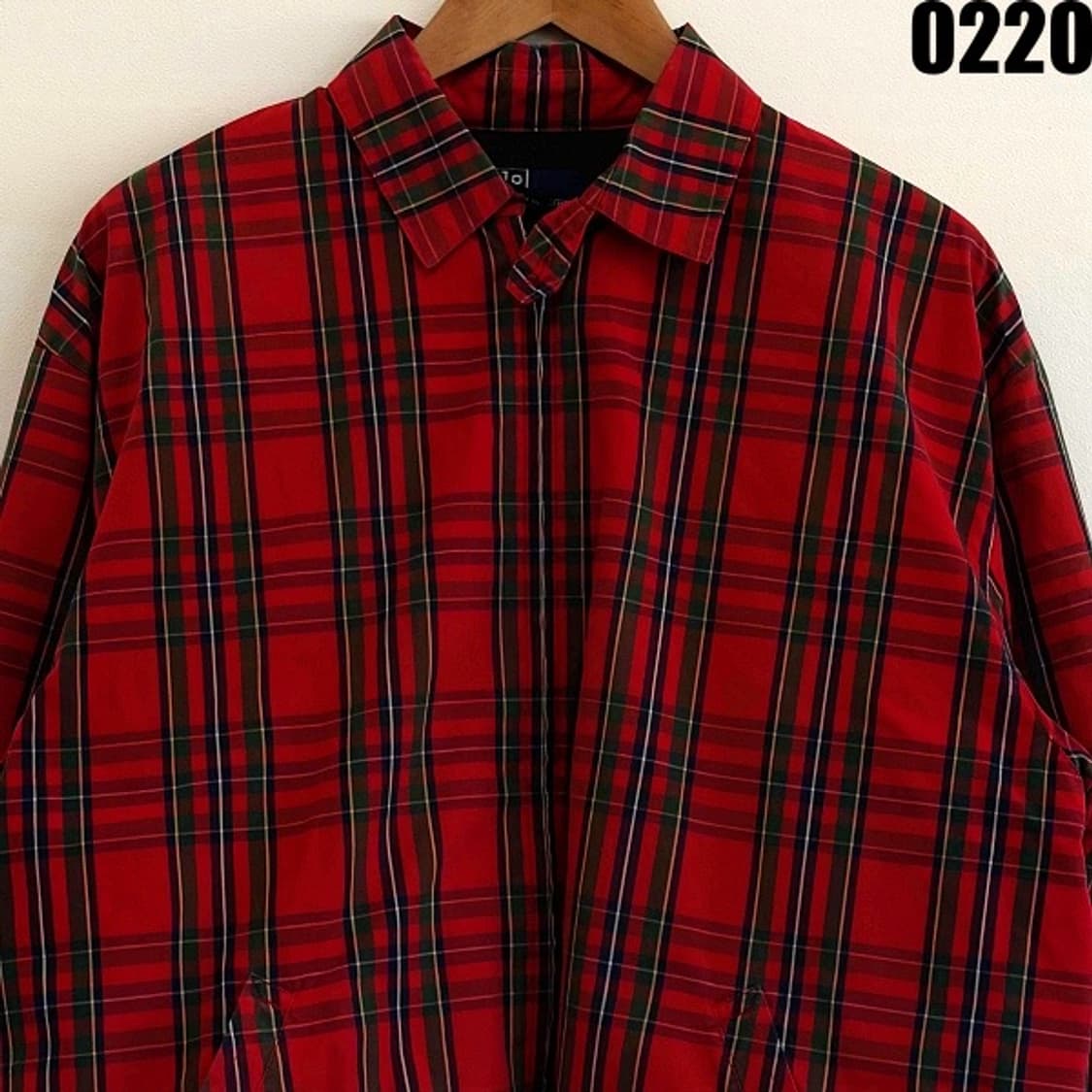 폴로 랄프로렌 클래식 타탄 체크 집업 자켓 M 0220  상품이미지2