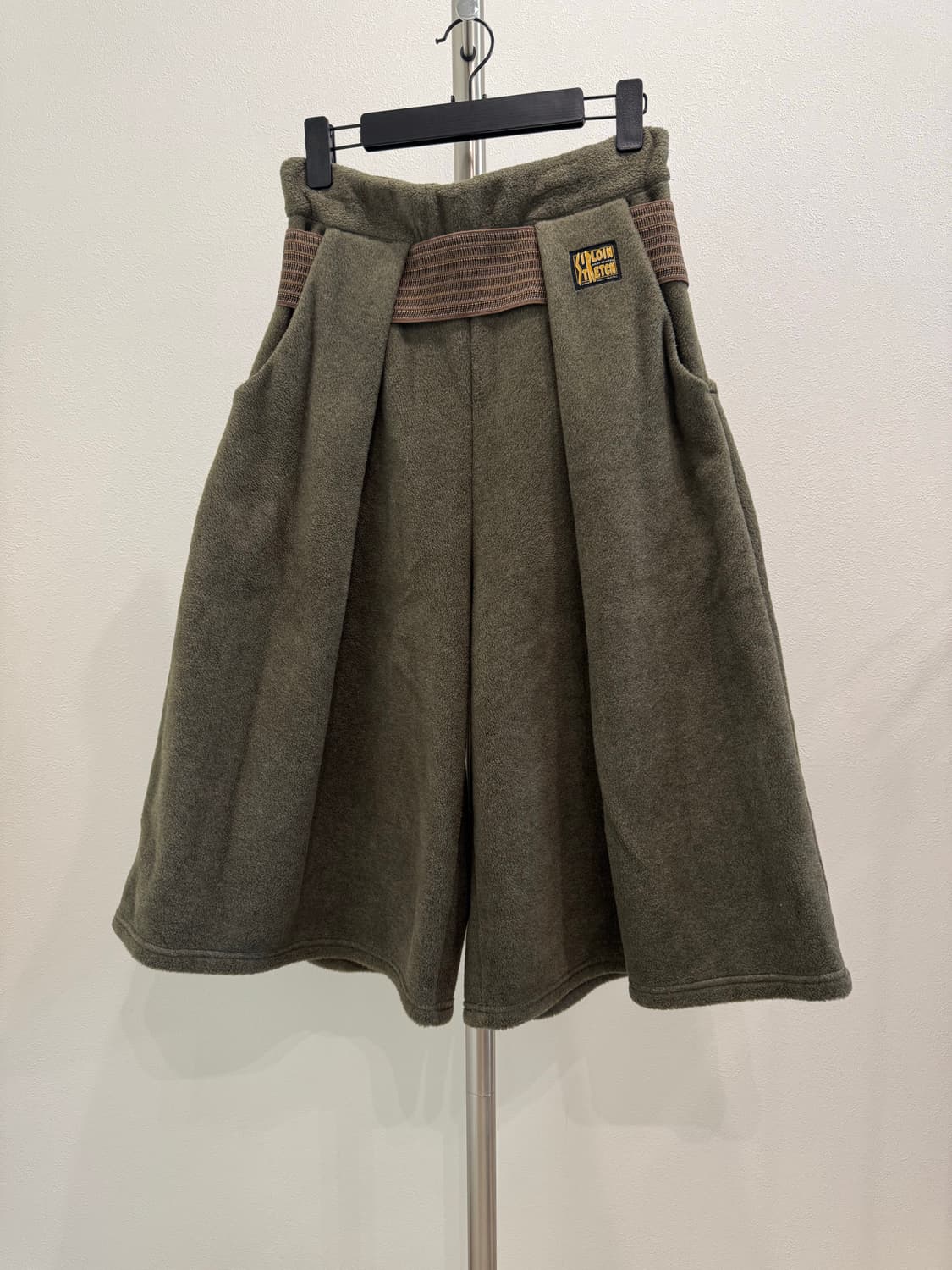 캐피탈 플리스 밴딩 와이드 스커트 팬츠 상품이미지1