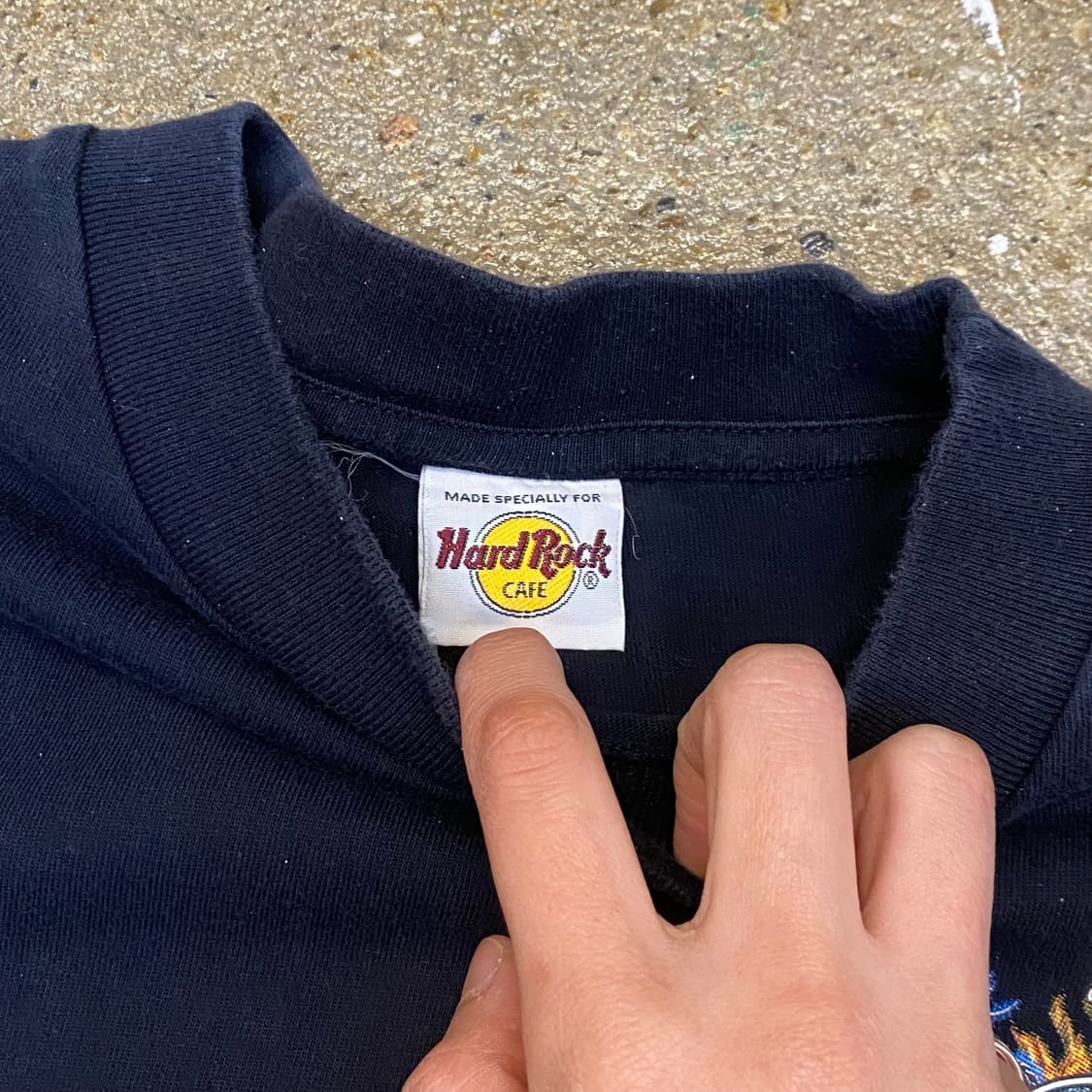 미국 빈티지 하드락카페 홍콩 불상 포인트 락티셔츠 반팔티 상품이미지6