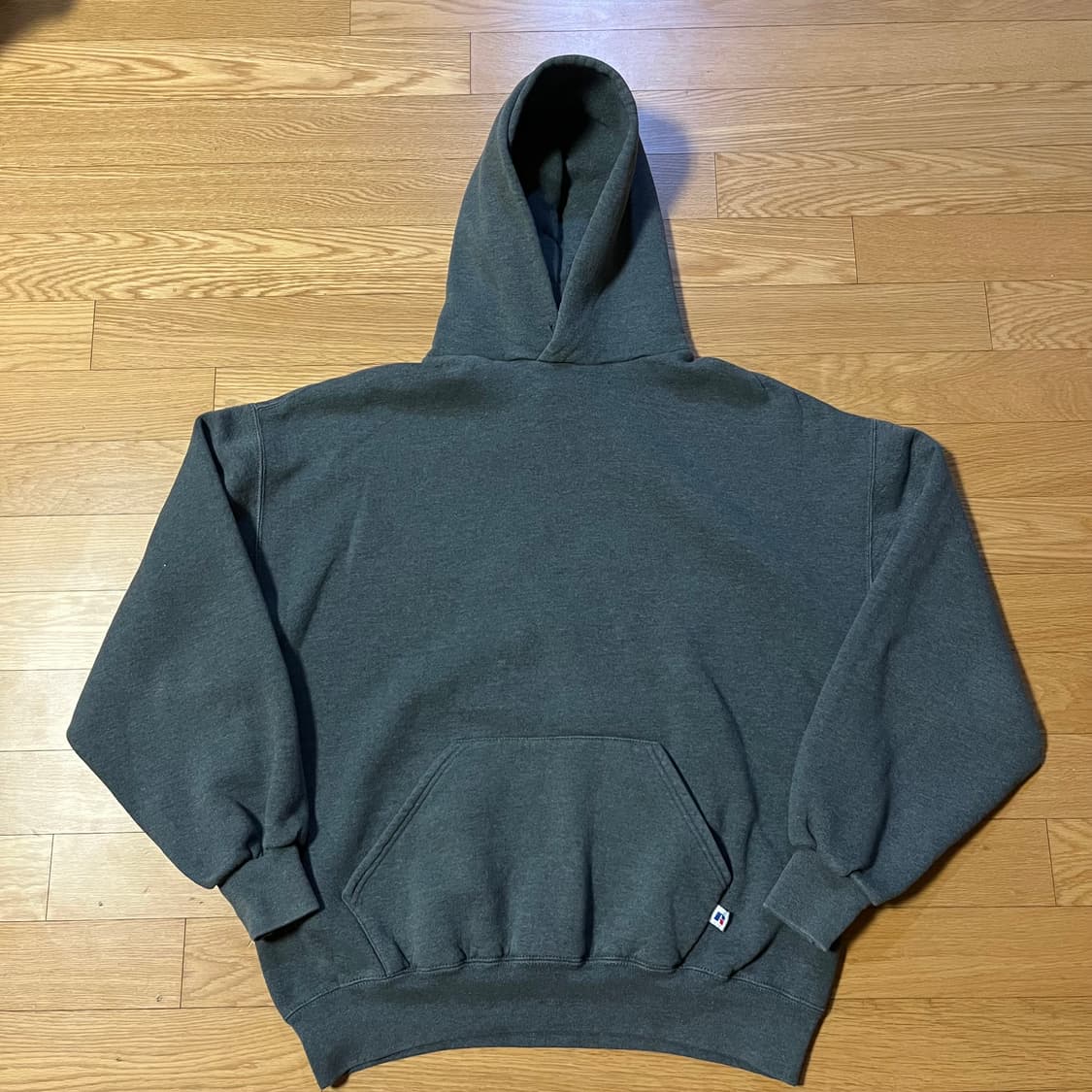 [XL] 90s USA 빈티지 러셀 후드 다그 그레이 상품이미지1