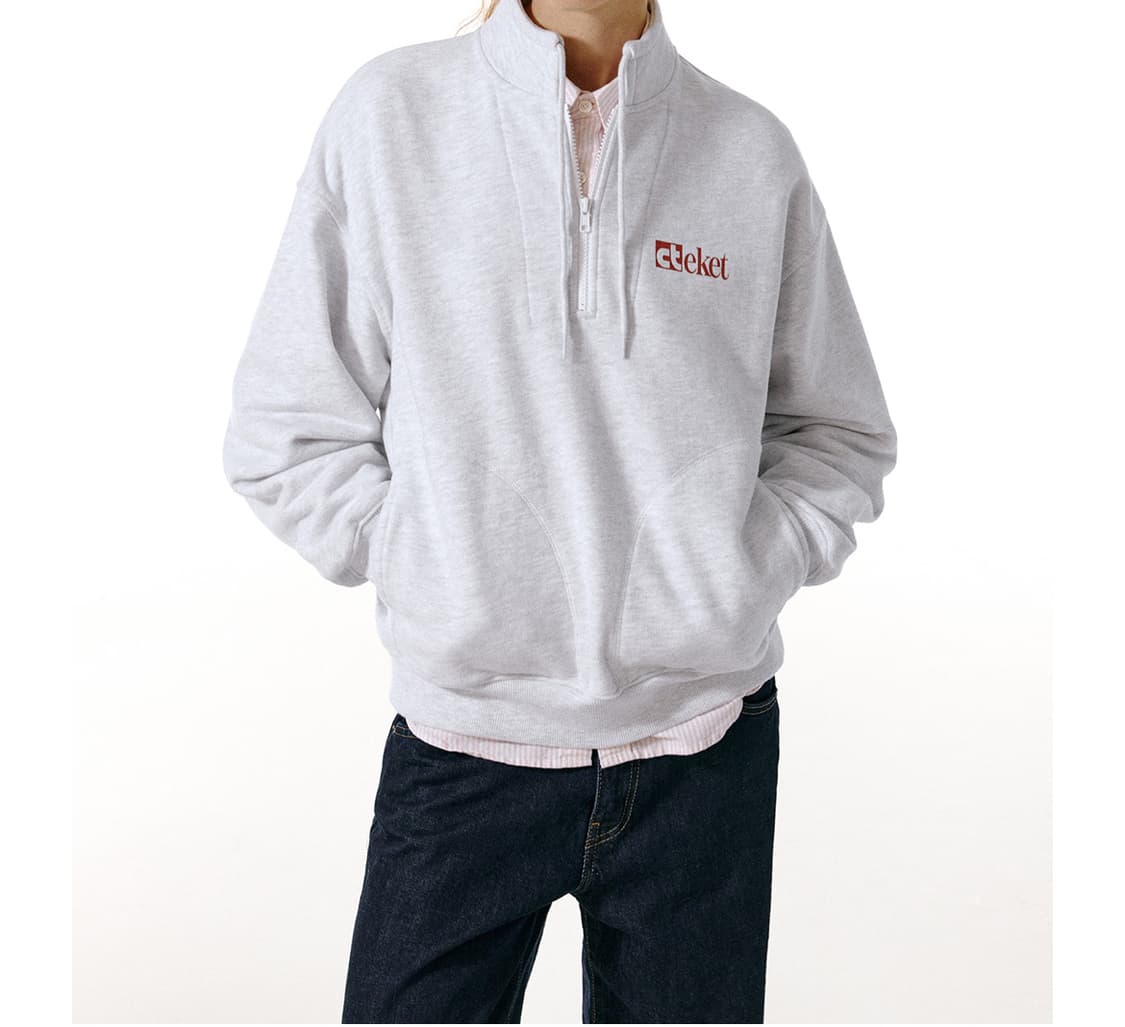 테켓 하프집업 스웨트셔츠 상품이미지3