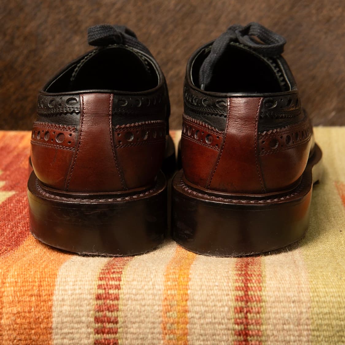 [270] 00s 버버리 런던 이태리메이드 투톤 윙팁 슈즈  상품이미지6
