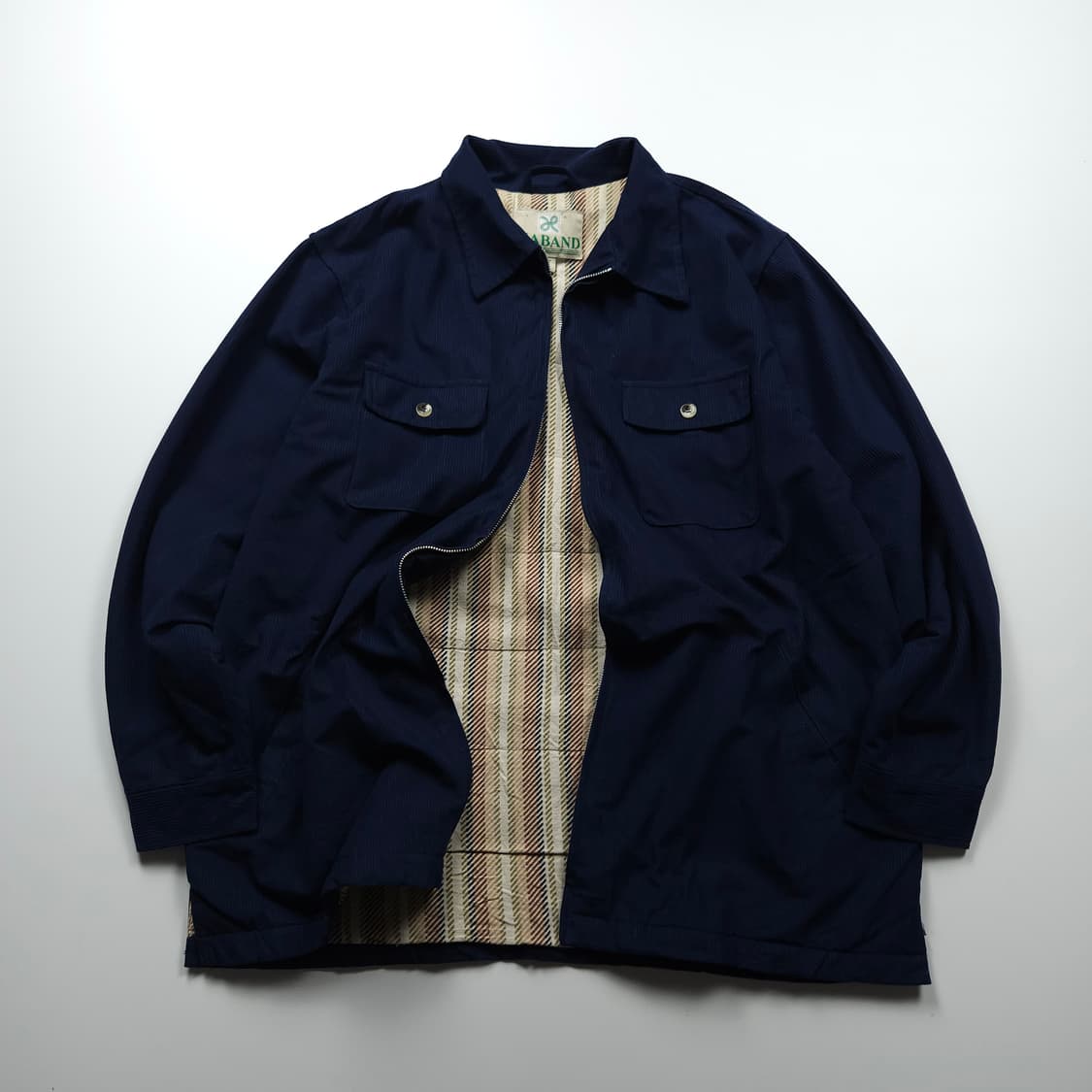HABAND 이너 체크 코듀로이 자켓 (XL) 상품이미지1