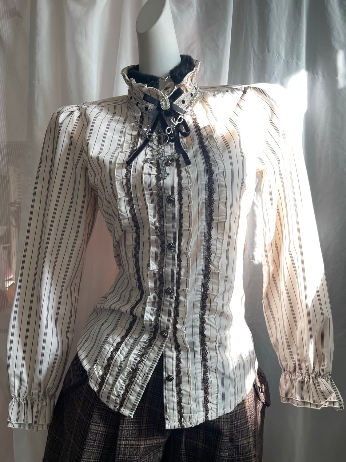 Axes femme blouse&pants set 상품이미지2