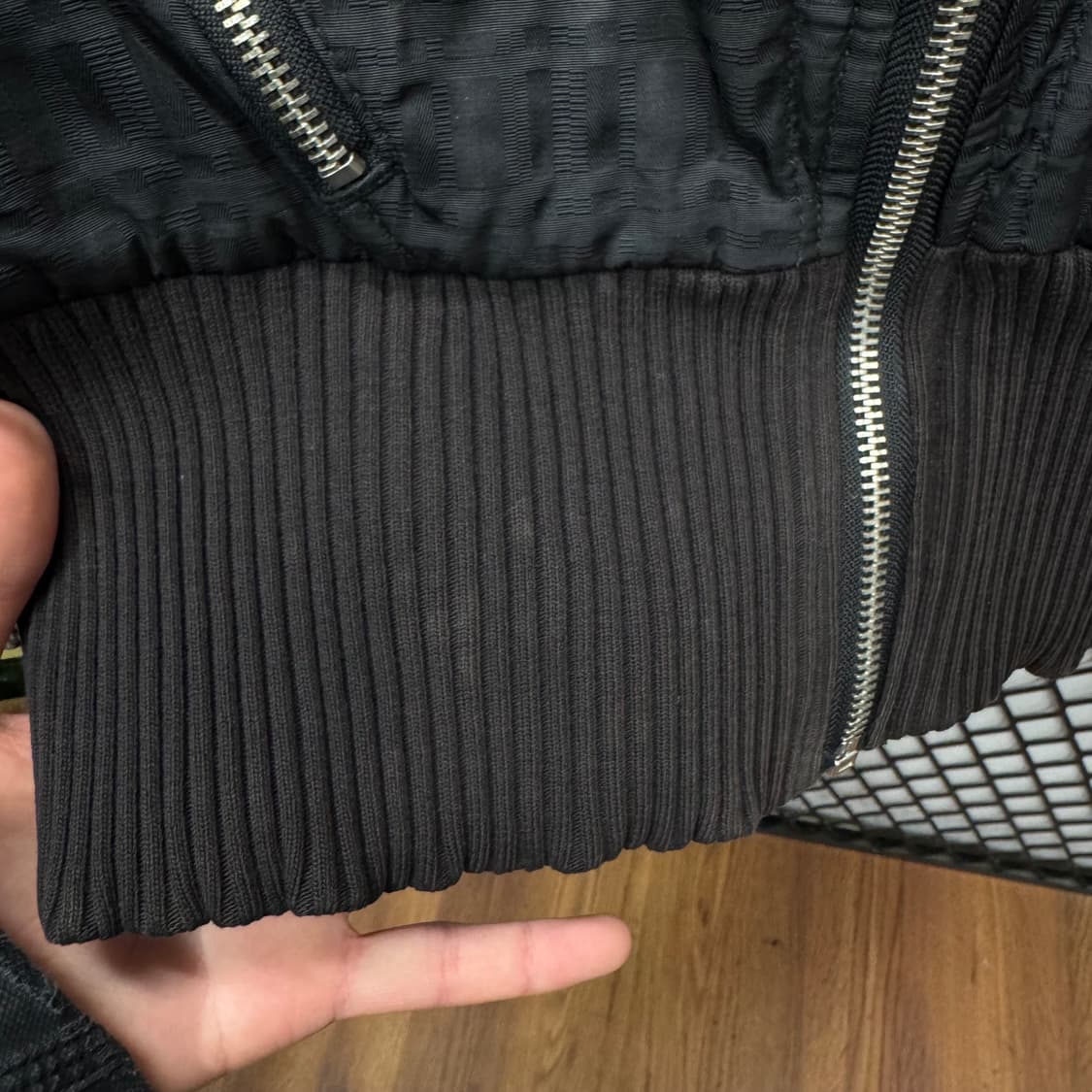 00s 디젤 집업 베스트 블랙 전면 자수 버튼 로고 상품이미지7