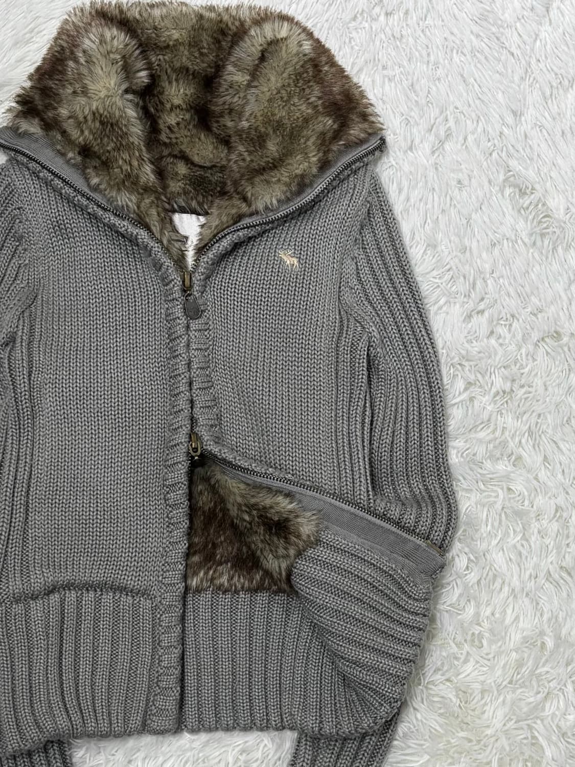 아베크롬비 울프죠 투웨이 니트집업 상품이미지6