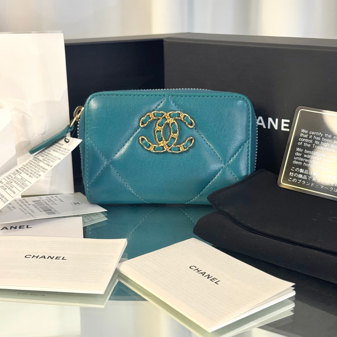 [풀구성] 샤넬 19 지퍼돌이 중지갑 30번대 상품이미지3