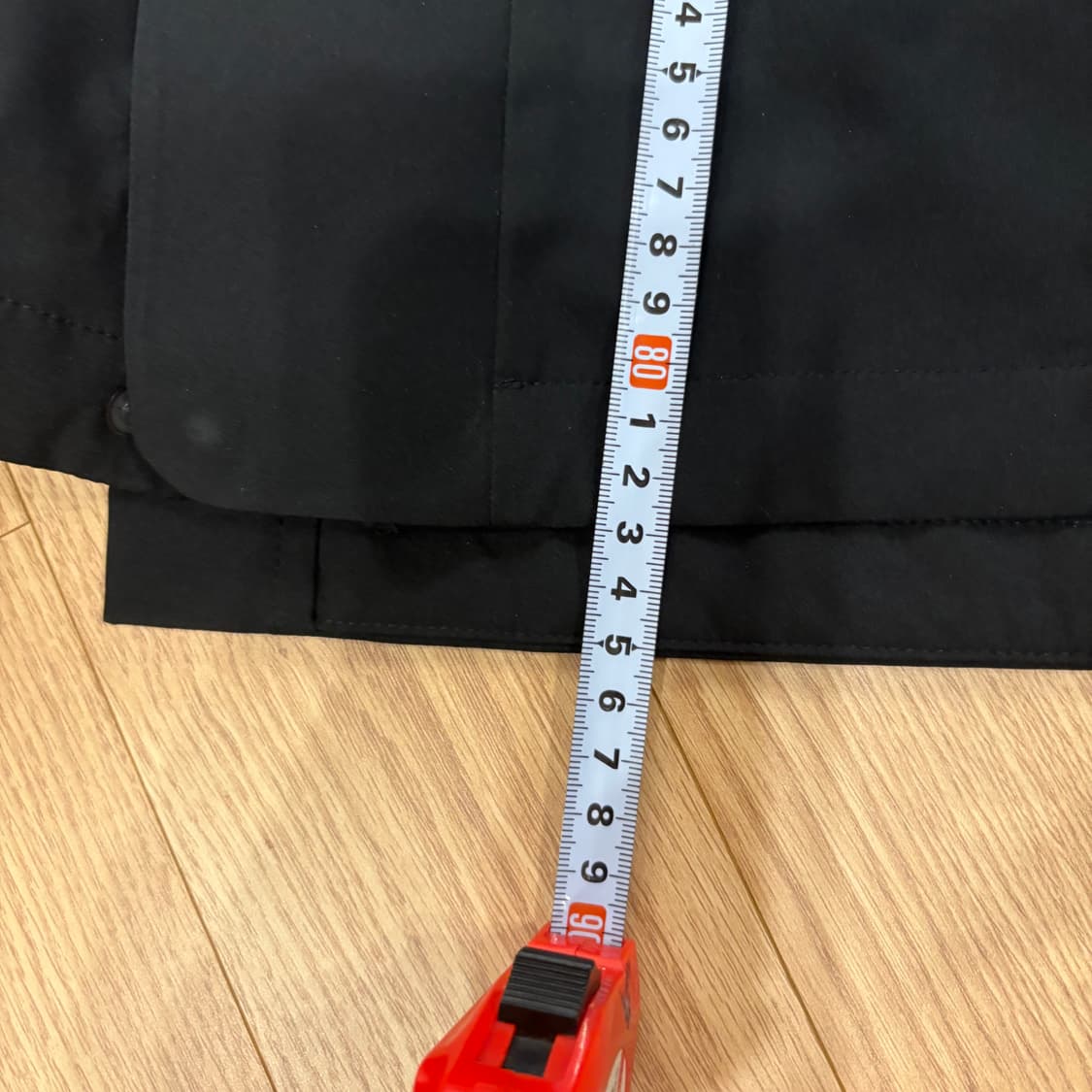 리복 블랙 롱 코트 L(100) 상품이미지9